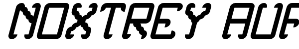 Noxtrey Auf TFB font preview